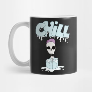 Chill Out! Skull in Ice cube! Mug